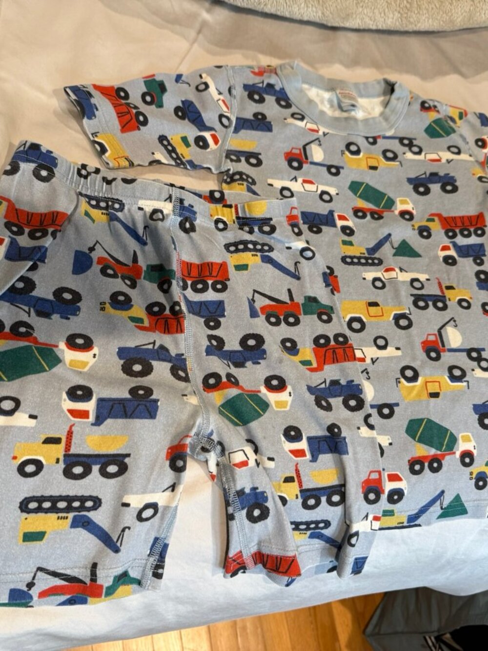 Hanna Andersson "Trucks" Cotton PJ Set Sz 10 Years